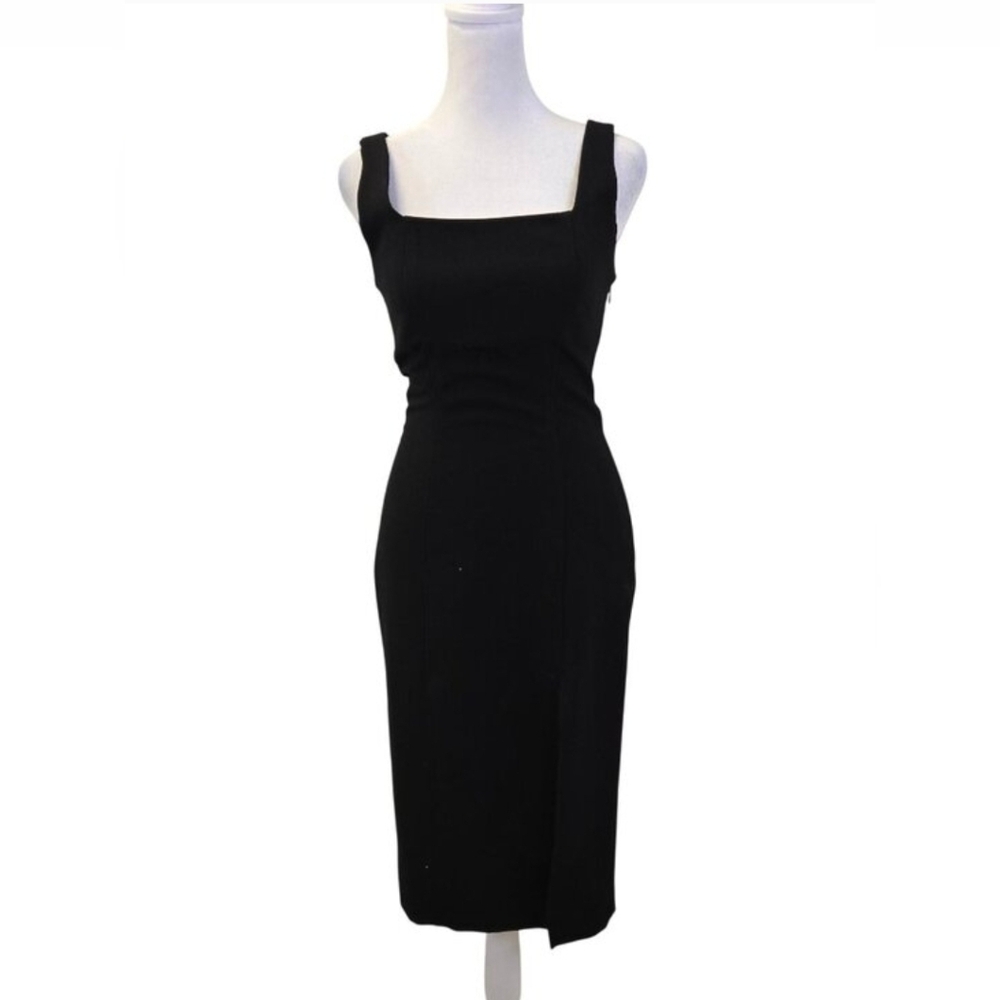 NWT Willow Little Black Midi Shift Dress Size XS